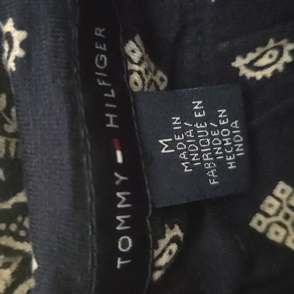Tommy Hilfiger Navy Paisley Slip Maxi Dress with Ivory Print - Picture 5 of 6